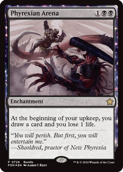 Phyrexian Arena FDN Bundle Unique and Miscellaneous Promos Magic card