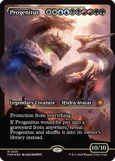 Progenitus Showcase Foundations Magic card