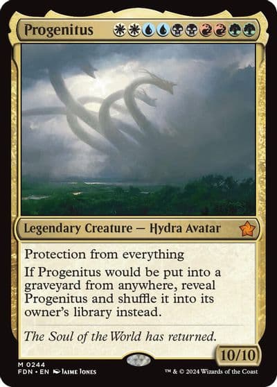 Progenitus Foundations Magic card