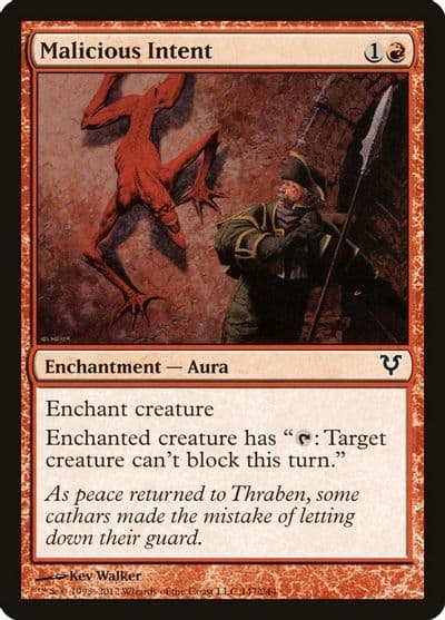 Malicious Intent Avacyn Restored Magic card
