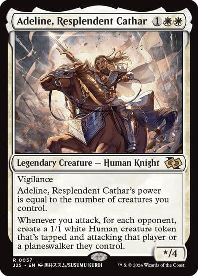Adeline Resplendent Cathar Anime Foundations Jumpstart Magic card