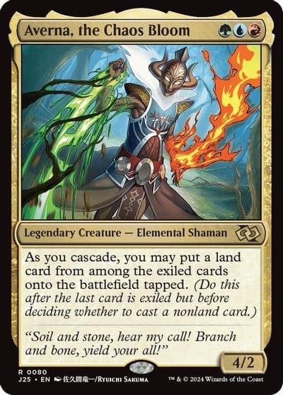 Averna the Chaos Bloom Anime Foundations Jumpstart Magic card