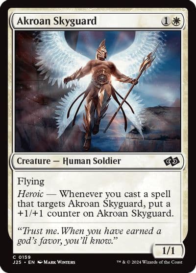 Akroan Skyguard Foundations Jumpstart Magic card