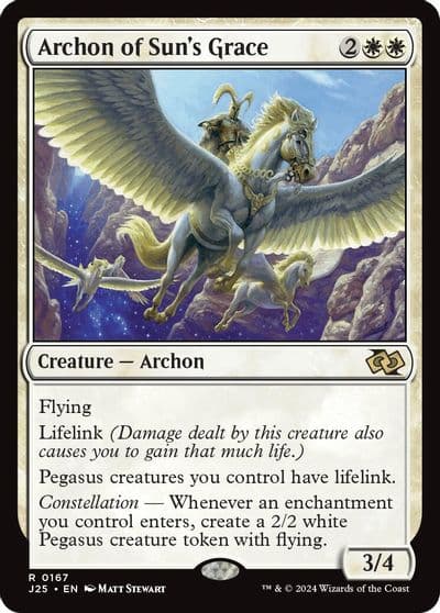 Archon of Suns Grace Foundations Jumpstart Magic card