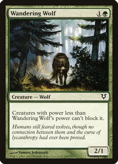 Wandering Wolf Avacyn Restored Magic card