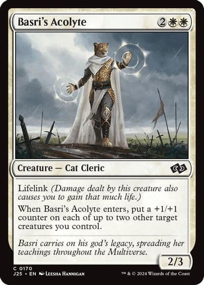 Basris Acolyte Foundations Jumpstart Magic card
