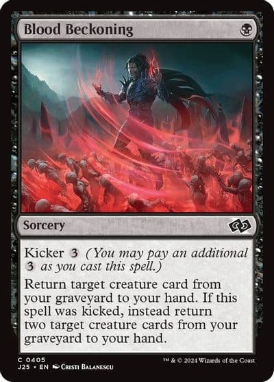 Blood Beckoning Foundations Jumpstart Magic card