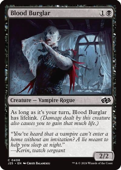 Blood Burglar Foundations Jumpstart Magic card