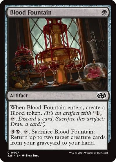 Blood Fountain Foundations Jumpstart Magic card