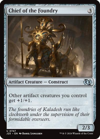 Chief of the Foundry Foundations Jumpstart Magic card