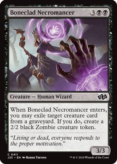 Boneclad Necromancer Foundations Jumpstart Magic card