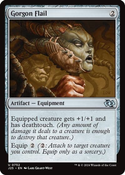 Gorgon Flail Foundations Jumpstart Magic card