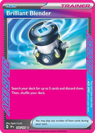 Brilliant Blender SV08: Surging Sparks Pokemon card