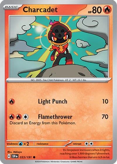 Charcadet SV08: Surging Sparks Pokemon card