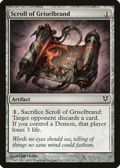 Scroll of Griselbrand Avacyn Restored Magic card