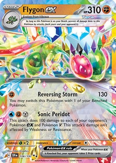 Flygon ex SV08: Surging Sparks Pokemon card
