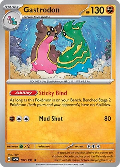 Gastrodon SV08: Surging Sparks Pokemon card