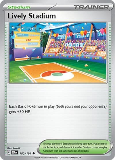 Lively Stadium SV08: Surging Sparks Pokemon card