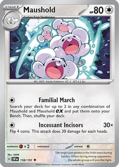 Maushold SV08: Surging Sparks Pokemon card
