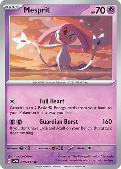Mesprit SV08: Surging Sparks Pokemon card