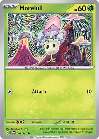 Morelull SV08: Surging Sparks Pokemon card