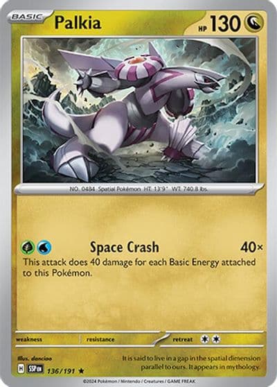 Palkia SV08: Surging Sparks Pokemon card