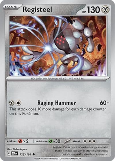 Registeel SV08: Surging Sparks Pokemon card