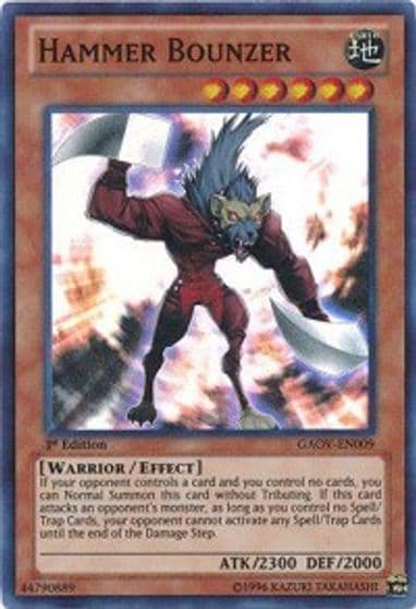 Hammer Bounzer Galactic Overlord Yu-Gi-Oh! card