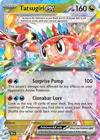 Tatsugiri ex SV08: Surging Sparks Pokemon card