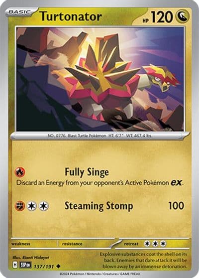 Turtonator SV08: Surging Sparks Pokemon card