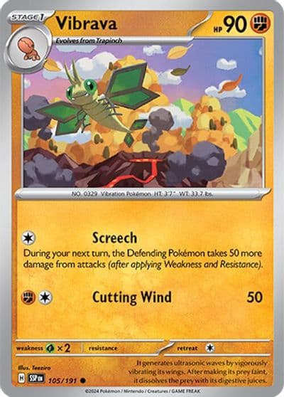 Vibrava SV08: Surging Sparks Pokemon card