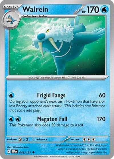 Walrein SV08: Surging Sparks Pokemon card