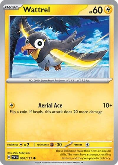 Wattrel SV08: Surging Sparks Pokemon card