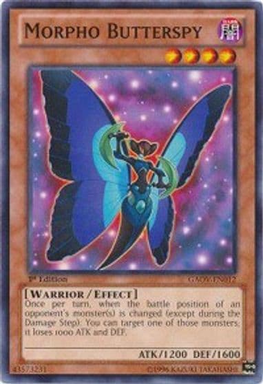 Morpho Butterspy Galactic Overlord Yu-Gi-Oh! card