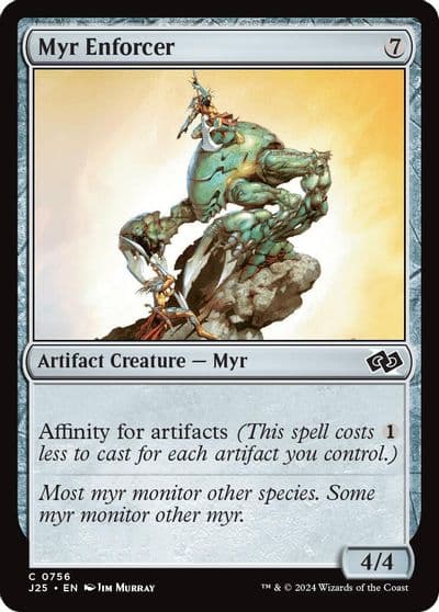 Myr Enforcer Foundations Jumpstart Magic card