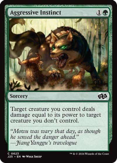 Aggressive Instinct Foundations Jumpstart Magic card