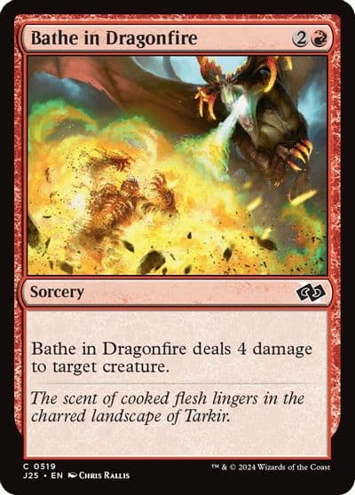 Bathe in Dragonfire Foundations Jumpstart Magic card