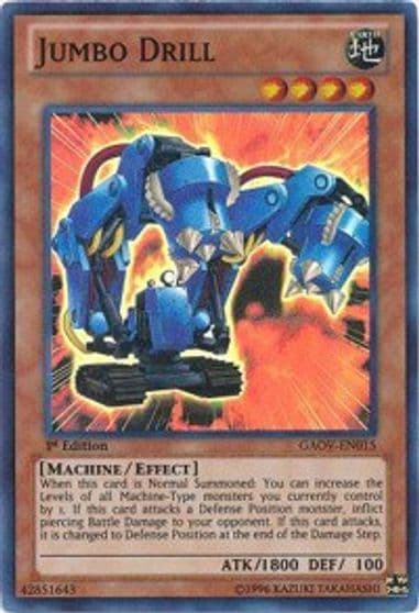 Jumbo Drill Galactic Overlord Yu-Gi-Oh! card