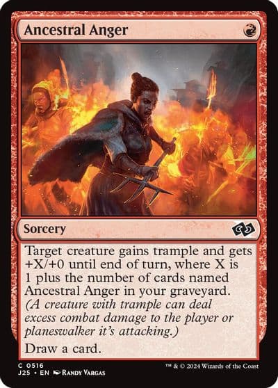 Ancestral Anger Foundations Jumpstart Magic card