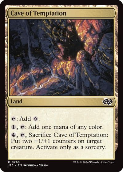 Cave of Temptation Foundations Jumpstart Magic card