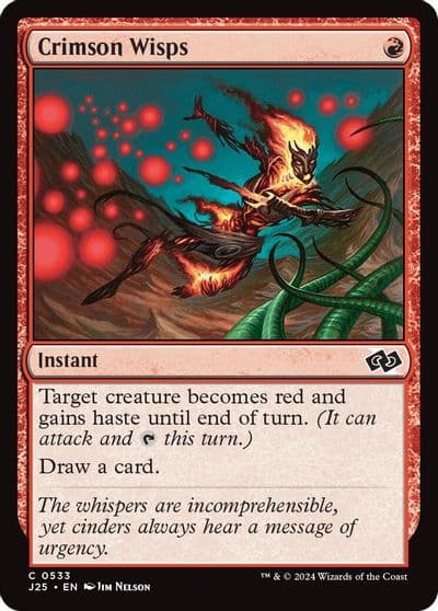 Crimson Wisps Foundations Jumpstart Magic card