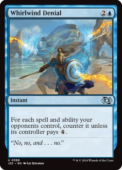 Whirlwind Denial Foundations Jumpstart Magic card
