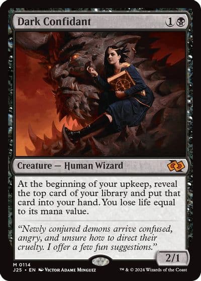 Dark Confidant Foundations Jumpstart Magic card