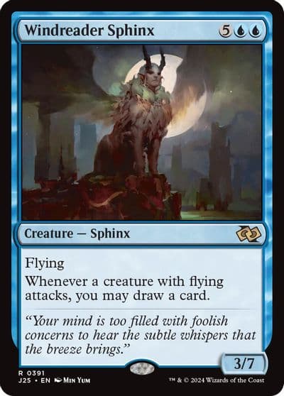 Windreader Sphinx Foundations Jumpstart Magic card