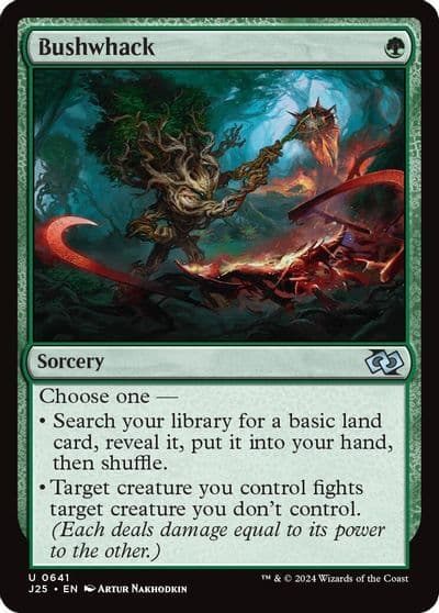 Bushwhack Foundations Jumpstart Magic card