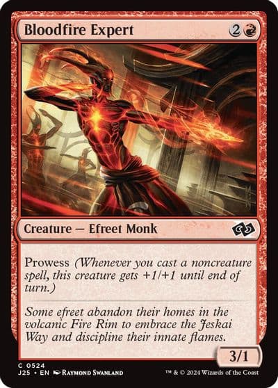 Bloodfire Expert Foundations Jumpstart Magic card
