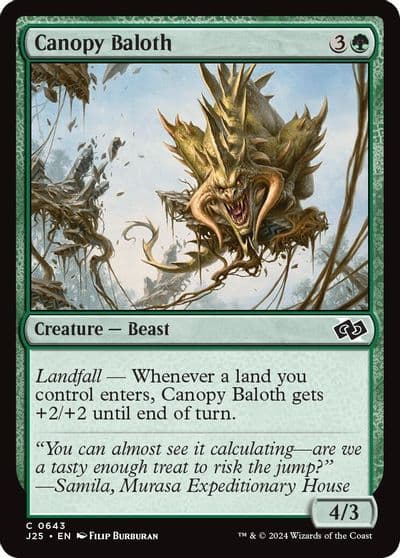 Canopy Baloth Foundations Jumpstart Magic card