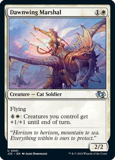 Dawnwing Marshal Foundations Jumpstart Magic card