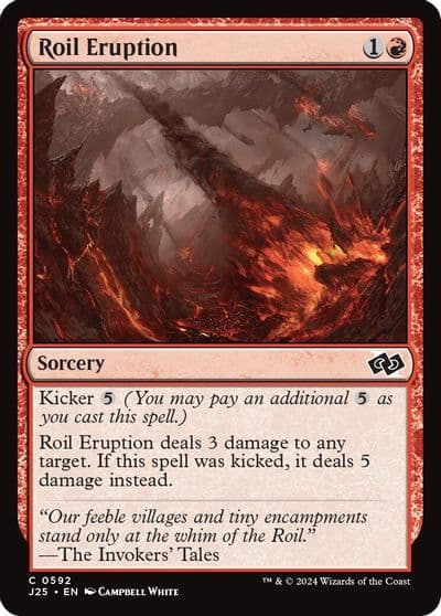 Roil Eruption Foundations Jumpstart Magic card