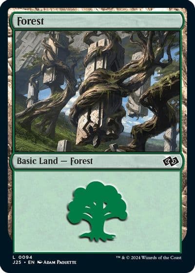 Forest 0094 Foundations Jumpstart Magic card
